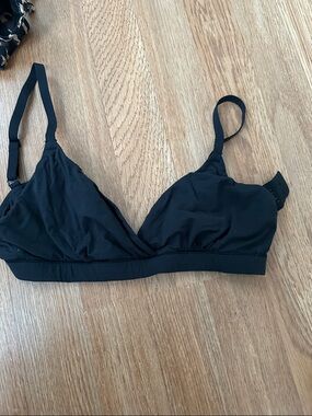 SKIMS Black Wireless Triangle Bralette